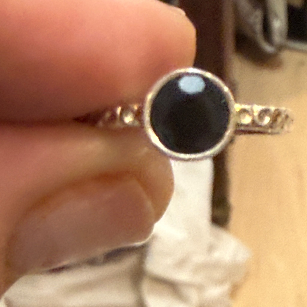 Bezel Set Black Onyx Ring